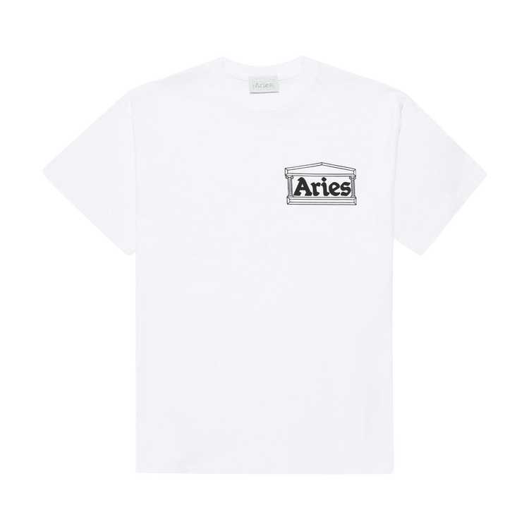Aries Temple Short-Sleeve Tee "White"