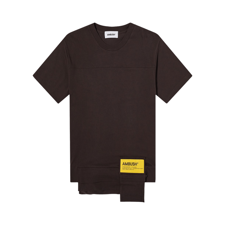 Ambush Waist Pocket T-Shirt "Chocolate Torte/Sol"