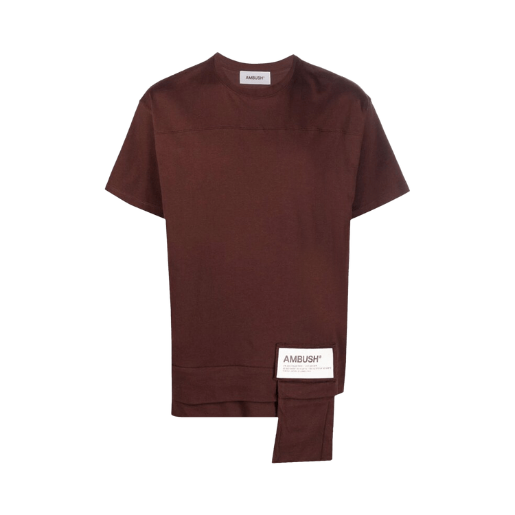 Ambush Waist Pocket T-Shirt "Deep Magogany/Tofu"