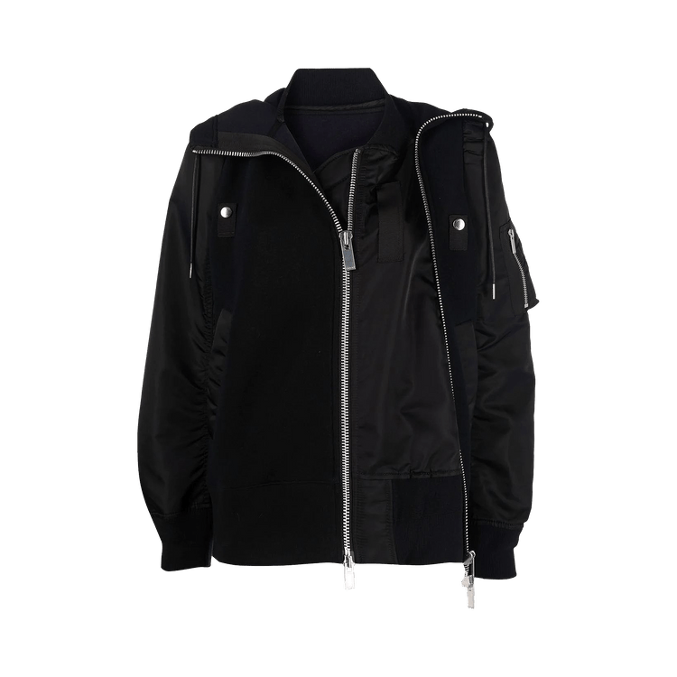 Sacai Nylon Twill Sponge Blouson "Black"