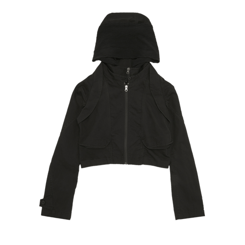 Hyein Seo Cropped Muffler Jacket "Black"