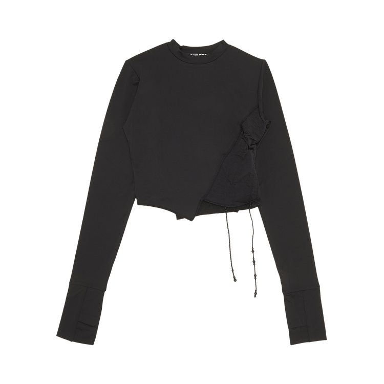 Hyein Seo Twisted Long-Sleeve Top "Black"