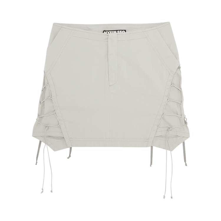Hyein Seo Laced Mini Skirt "Light Grey"