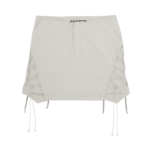 Hyein Seo Laced Mini Skirt "Light Grey"