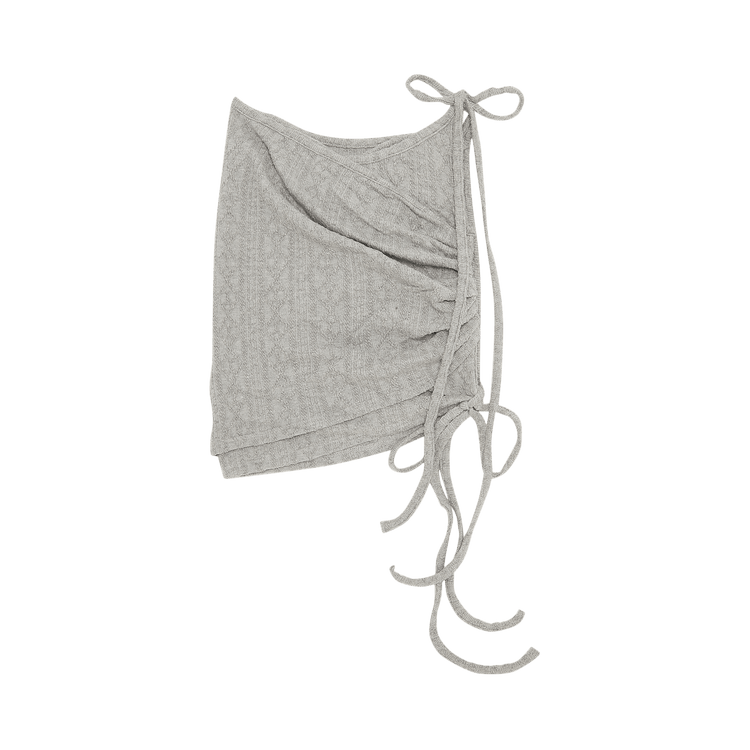 Hyein Seo Wrap Shirring Skirt "Grey"