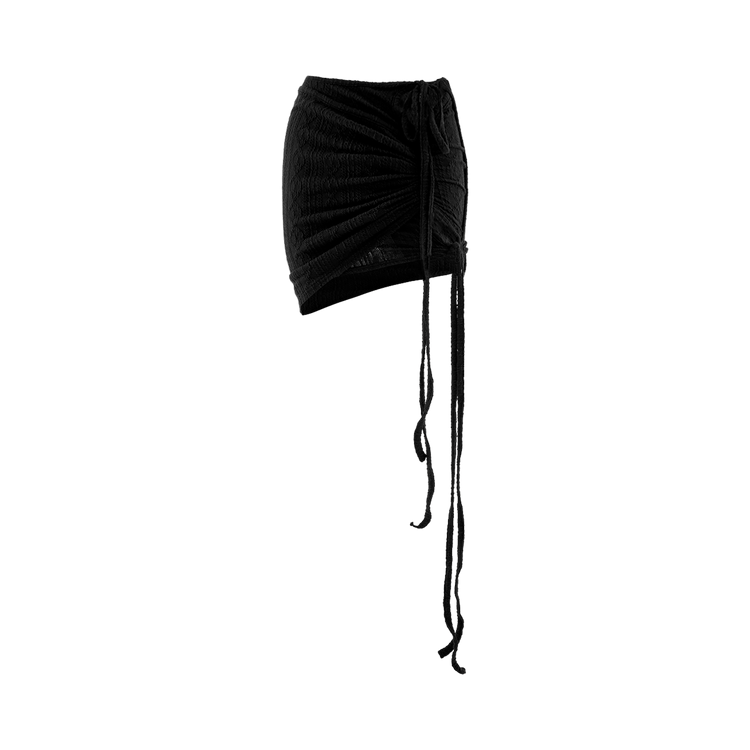 Hyein Seo Wrap Shirring Skirt "Black"