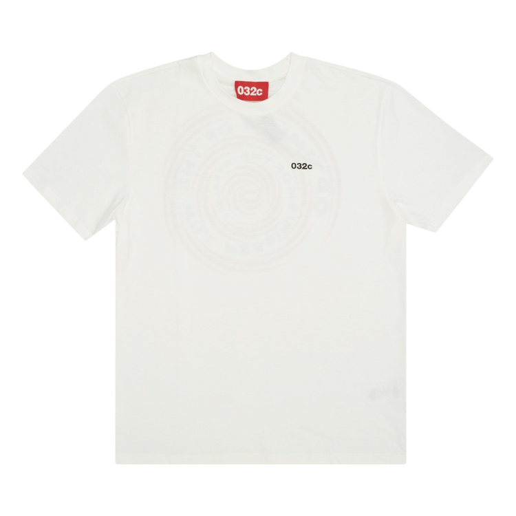 032C Spiral Short-Sleeve T-Shirt "Natural/White"