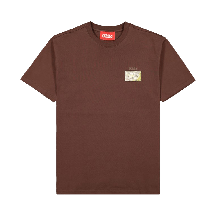 032C Gravestone Short-Sleeve T-Shirt "Brown"