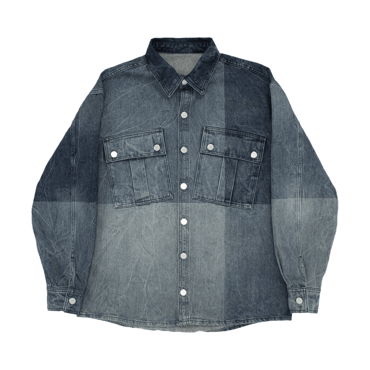 032C Denim Jumbo Check Shirt "Blue"