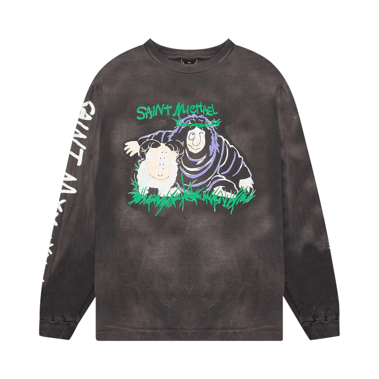 SAINT Mxxxxxx Psychic Storm Long-Sleeve T-Shirt "Black"