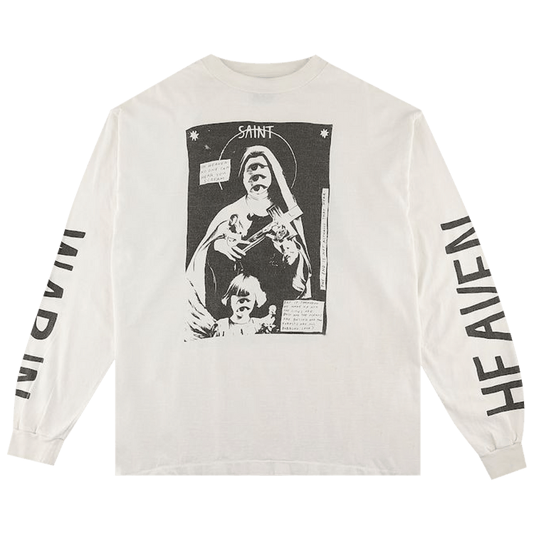 SAINT Mxxxxxx War In Heaven Long-Sleeve T-Shirt "White"