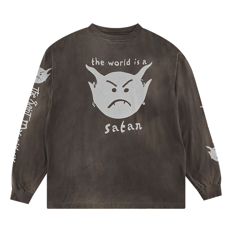 SAINT Mxxxxxx Satan Long-Sleeve T-Shirt "Black"