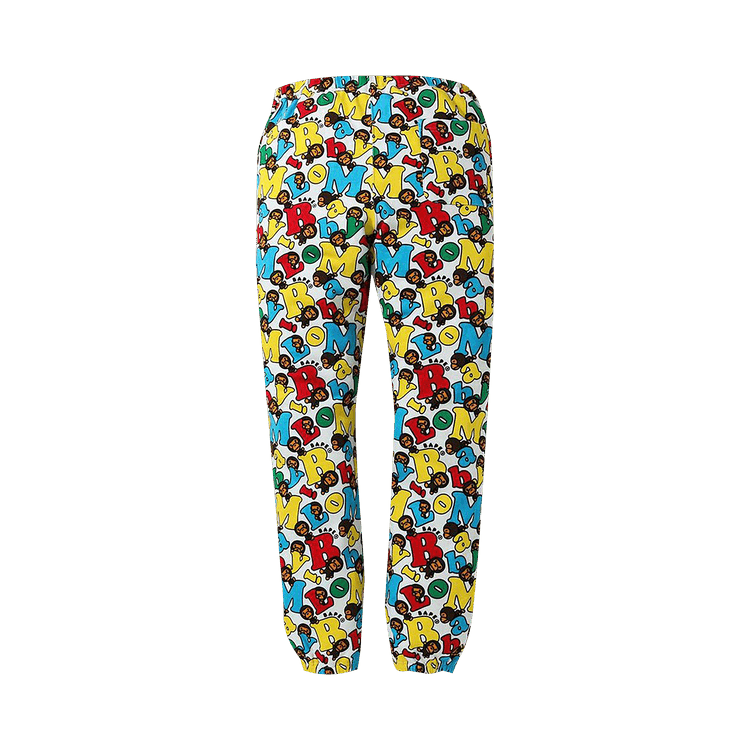 BAPE Baby Milo Alphabet Slim Sweatpants "Multicolor"