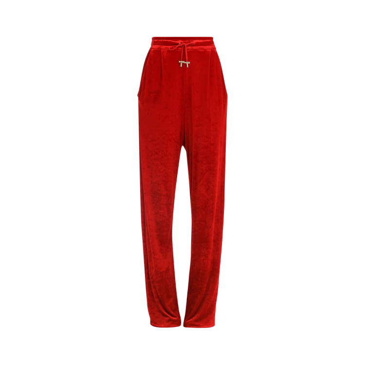 Balmain Velvet Sweatpants "Red"