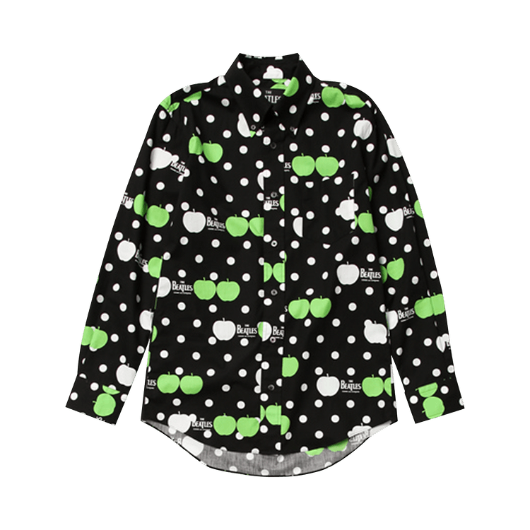 Comme des Garçons Logo Apple Print Dot Shirt "Black"