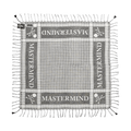 Mastermind World Check Fringe Stole "White/Black"