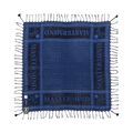 Mastermind World Check Fringe Stole "Blue/Black"