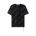Mastermind World Velvet Logo T-Shirt "Black/Charcoal"