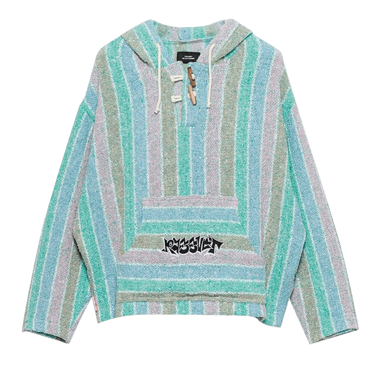 Rassvet Knit Striped Hoodie "Rainbow"