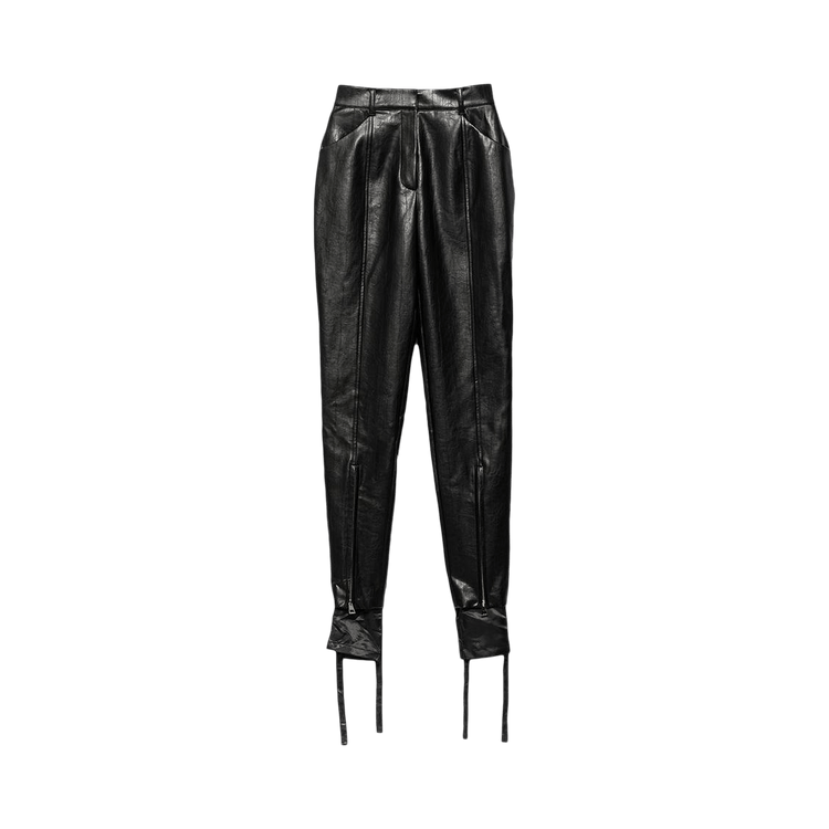 We11done Double Layered Zip Detail Pants "Black"