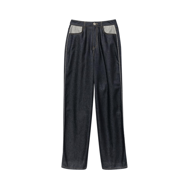 We11done Striped Piping Denim Jeans "Indigo Blue"