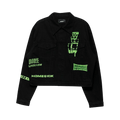 We11done Logo Denim Jacket "Black"