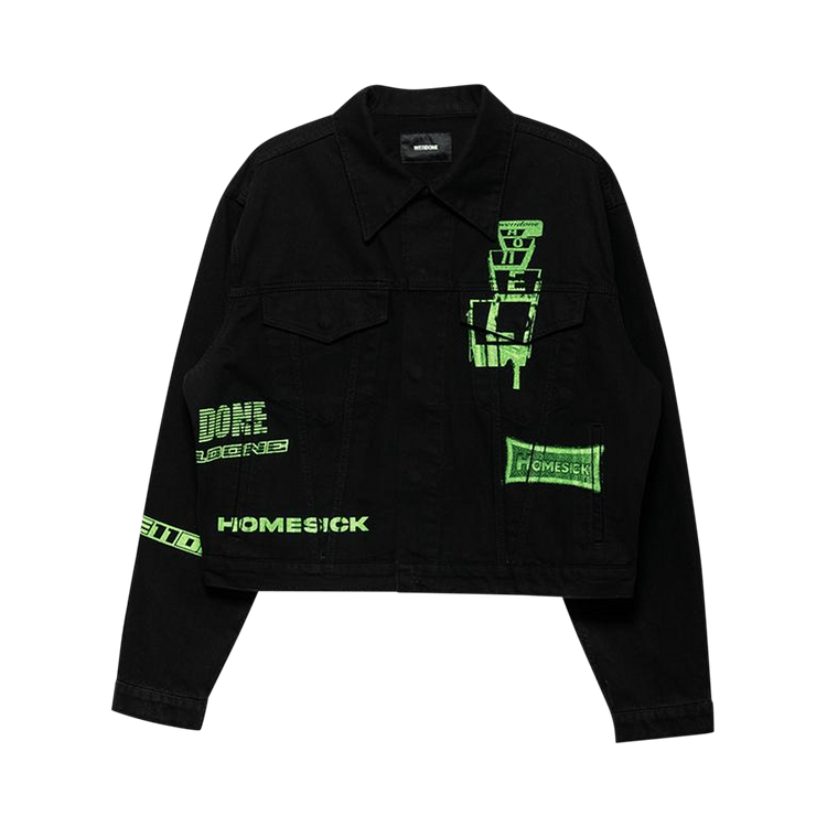 We11done Logo Denim Jacket "Black"