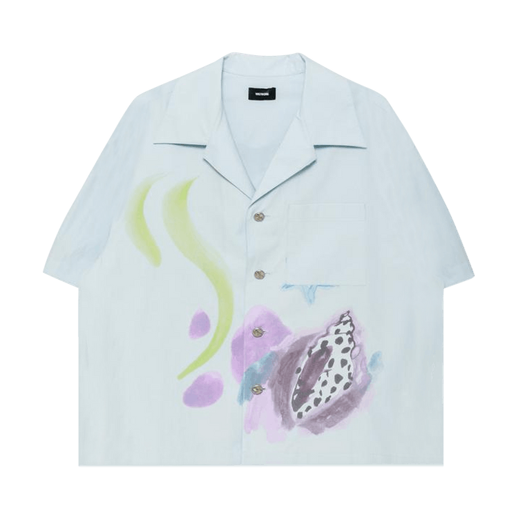 We11done Boxy Print T-Shirt "Sky"