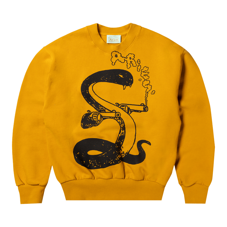 Aries Killa Snake Sweatshirt "Ochre"