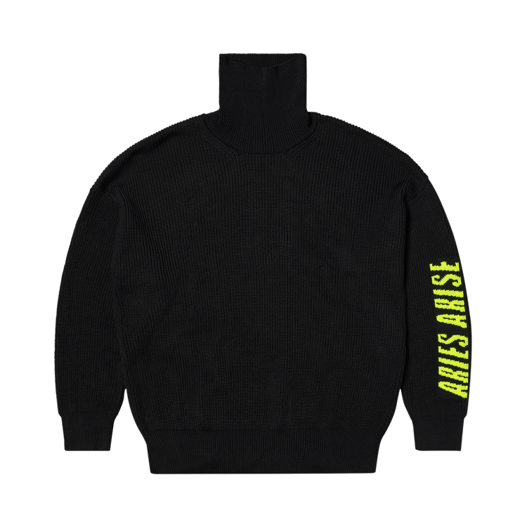Aries Rib Press Gothic Knit "Black"