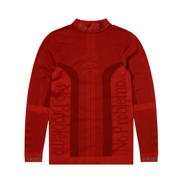 Aries Column Base Layer Long-Sleeve Top "Red"
