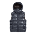 Moncler Bormes Shiny Puffer Vest "Navy"