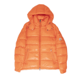 Moncler Maya Hooded Puffer Shiny Jacket "Orange"