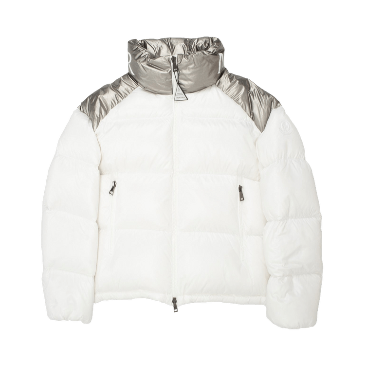 Moncler Cuscute Puffer Shiny Jacket "White/Silver"