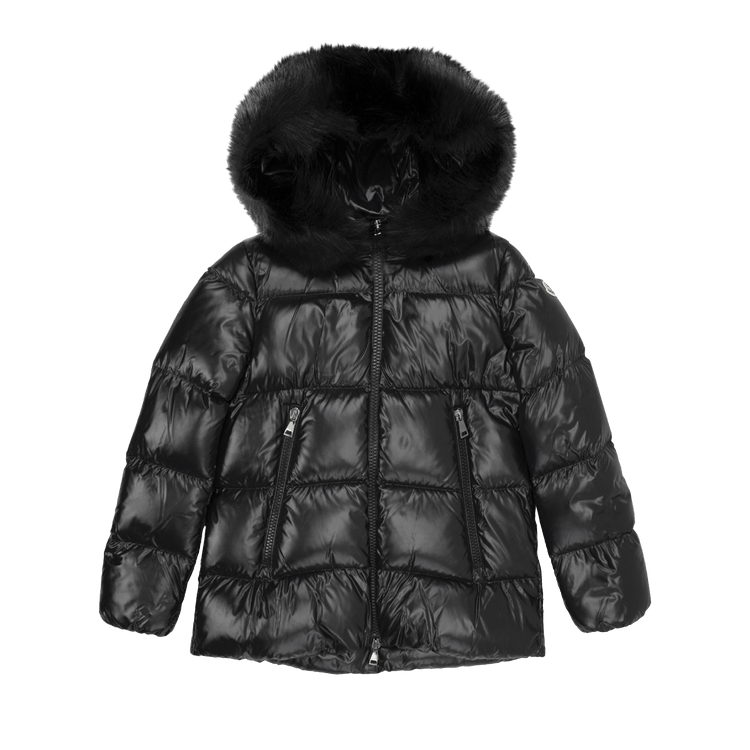 Moncler Laiche Zip Up Puffer Jacket "Black"