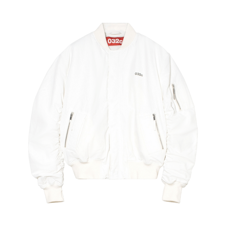 032C Oversized Bomber Jacket "White"