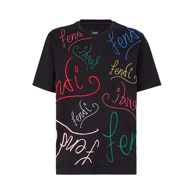 Fendi x Noel Fielding Embroidered T-Shirt "Black"