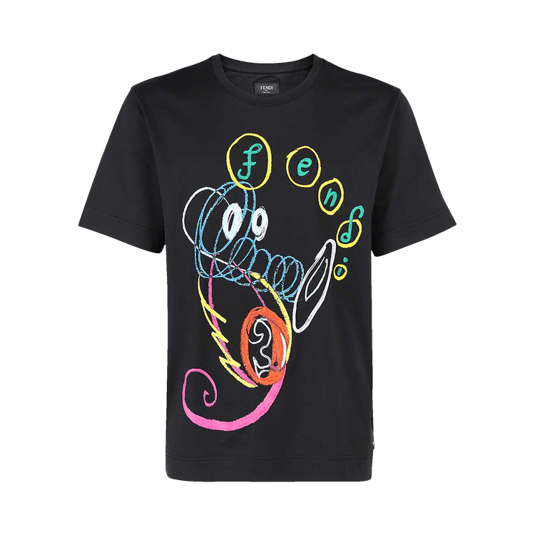 Fendi x Noel Fielding Seahorse T-Shirt "Nero"