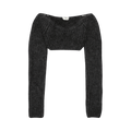 Fendi Mohair Wool Cropped Knit "Beige"