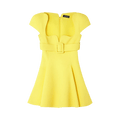 Versace Satin Mini Dress "Yellow"