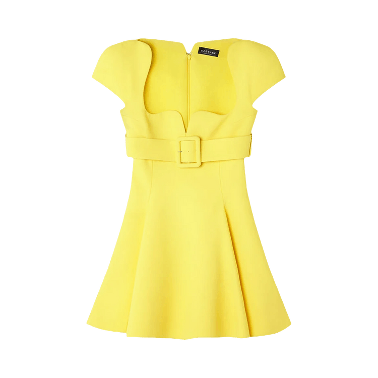 Versace Satin Mini Dress "Yellow"