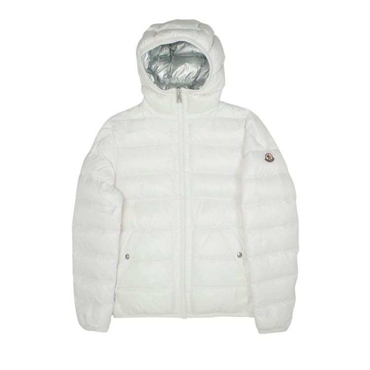 Moncler Freville Shiny Metallic Puffer Jacket "Silver Metallic"