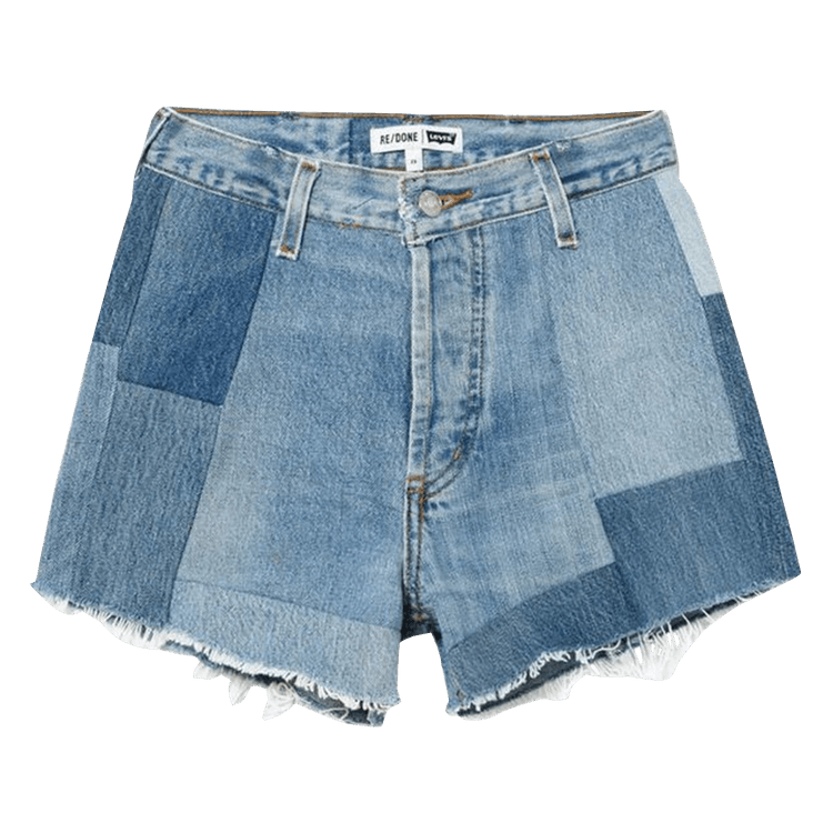 Re/Done 70s Patched Short "Indigo"