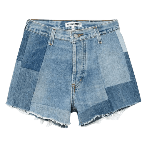 Re/Done 70s Patched Short "Indigo"