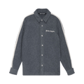 Palm Angels Wool Track Shirt "Grey"
