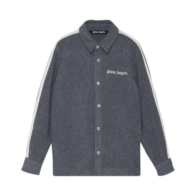 Palm Angels Wool Track Shirt "Grey"