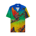 Valentino Short-Sleeve Button Down Shirt "Multicolor"