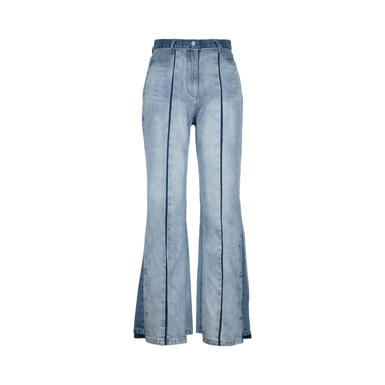 C2H4 Panelled Faded Vintage Jeans "Blue"