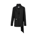 C2H4 Layered Arc Cutting Tailored Jacket "Black"