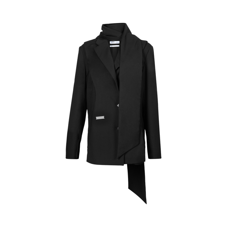 C2H4 Layered Arc Cutting Tailored Jacket "Black"